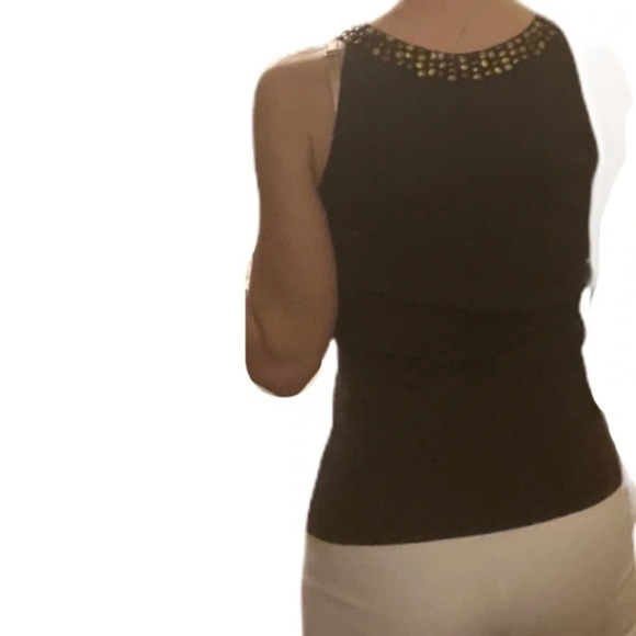 Ann Taylor Loft Rock beaded‎ sweater tank top​ - Picture 6 of 11